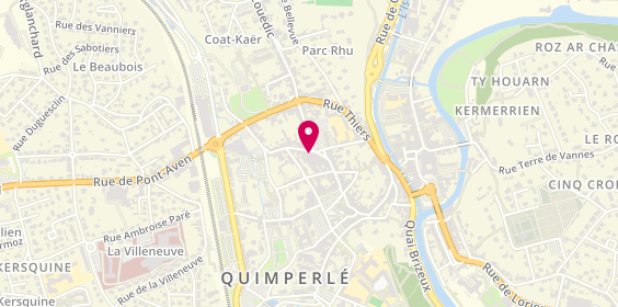 Plan de Quimperlé Bnpp Bdb, 1 Rue Leuriou, 29300 Quimperlé