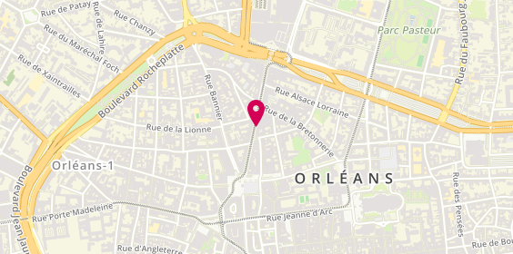 Plan de BNP Paribas Real Estate Property Management, 16 Rue de la République, 45000 Orléans