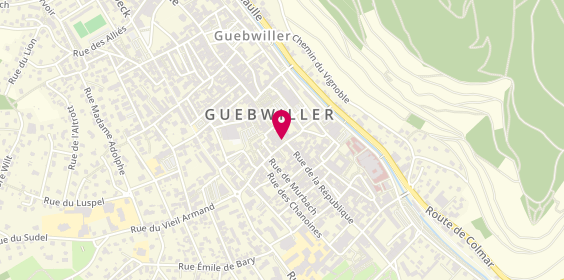 Plan de BNP Paribas - Guebwiller, 55 Rue de la République, 68500 Guebwiller