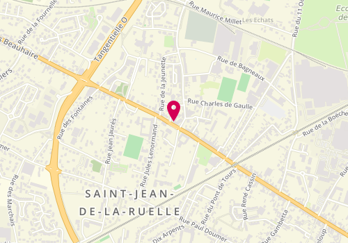 Plan de Saint Jean de la Ruelle, 86 Rue Charles Beauhaire, 45140 Saint-Jean-de-la-Ruelle