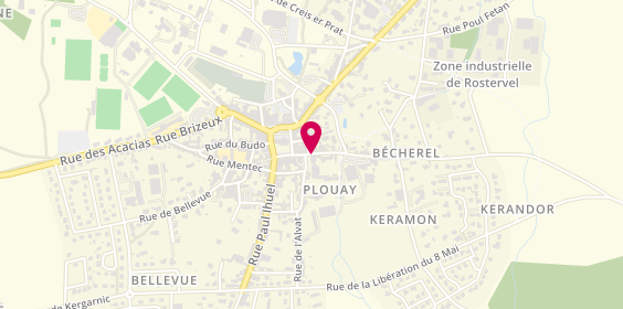 Plan de Agence Plouay, place du Marché, 56240 Plouay