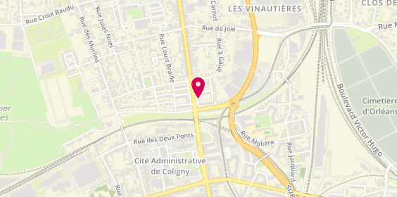 Plan de BNP Paribas - Orleans Faubourg Bannier, 158 Rue du Faubourg Bannier, 45000 Orléans