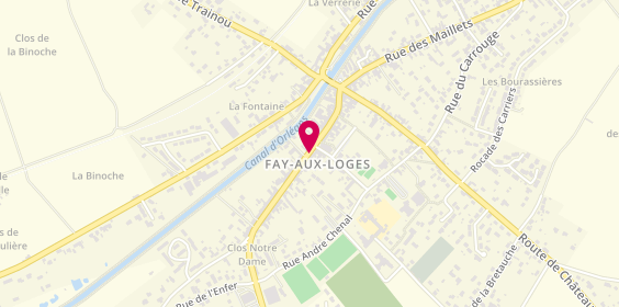 Plan de Fay Aux Loges, 41 Rue Abbe Thomas, 45450 Fay-aux-Loges