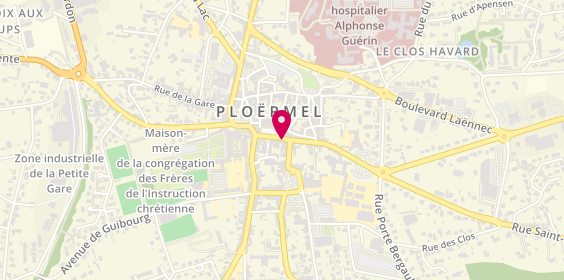 Plan de Caisse d'Epargne Ploermel, 18 Rue Charles de Gaulle, 56800 Ploërmel