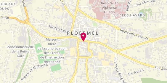Plan de Crédit Mutuel de Bretagne Pôle Professionnel et Patrimonial PLOERMEL, 14 Rue Général de Gaulle, 56800 Ploërmel