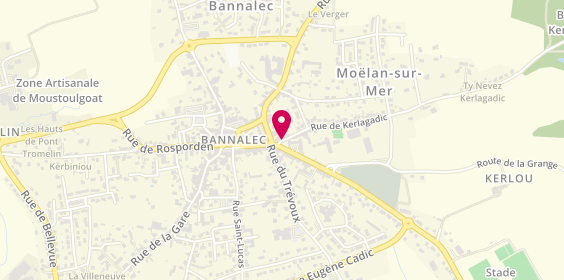 Plan de Agence Bannalec, 7 Rue de Kerlagadic, 29380 Bannalec