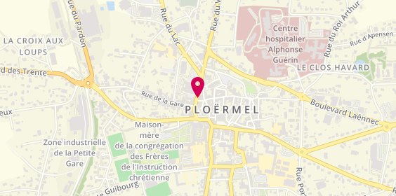 Plan de Ploermel Bnpp Bdb, 2 Rue du Val, 56800 Ploërmel