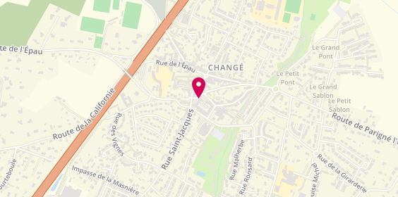 Plan de Caisse d'Epargne Change, Place des Etamines, 72560 Changé
