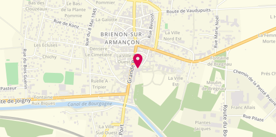 Plan de Crédit Agricole, place Emile Blondeau, 89210 Brienon-sur-Armançon