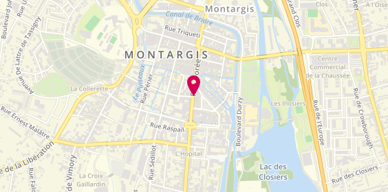 Plan de LCL Banque et assurance, 67 Rue Dorée, 45200 Montargis
