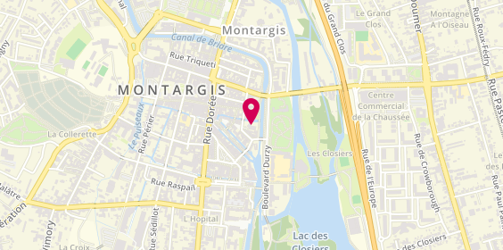 Plan de Clca Montargis, 1 Rue de la Pêcherie, 45200 Montargis