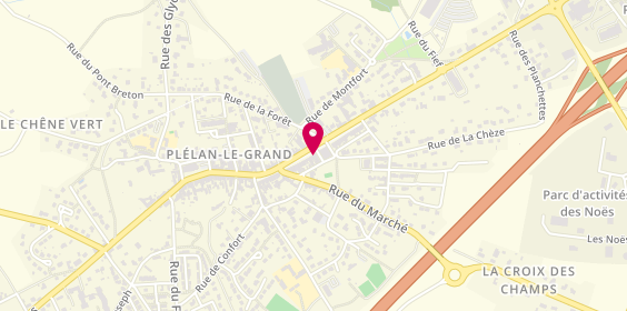 Plan de Crédit Agricole, 39 avenue de la Libération, 35380 Plélan-le-Grand