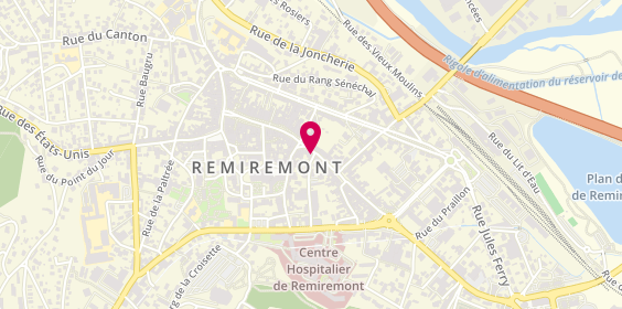 Plan de BNP Paribas - Remiremont, 68 Rue Charles de Gaulle, 88200 Remiremont