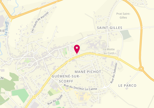 Plan de Agence Groupama Guemene Sur Scorff, 2 Rue Général de Gaulle, 56160 Guémené-sur-Scorff