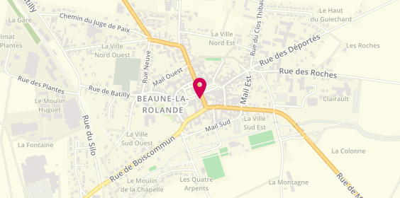 Plan de Agence de Beaune la Rolande, 7 Rue du Général Crouzat, 45340 Beaune-la-Rolande