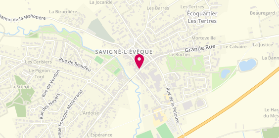 Plan de Agence de Savigne l'Eveque, 77 Grande Rue, 72460 Savigné-l'Évêque