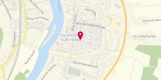 Plan de Caisse d'Epargne Villeneuve sur Yonne, 1 Rue du Puits d'Amour, 89500 Villeneuve-sur-Yonne