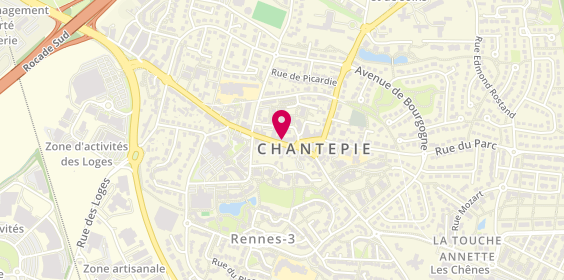 Plan de Agence de Chantepie, 75 avenue André Bonnin, 35135 Chantepie