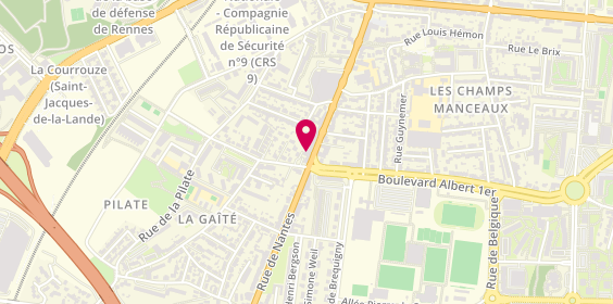 Plan de Ca Rennes Brequigny, 266 Rue de Nantes, 35136 Saint-Jacques-de-la-Lande