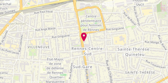 Plan de Crédit Agricole Rennes Jacques Cartier, 43 Rue de l'Alma, 35000 Rennes