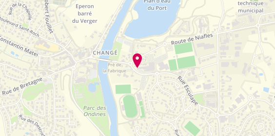 Plan de Caisse de Crédit Mutuel de Change, Rue Esculape, 53810 Changé