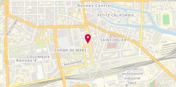 Plan de Rennes Janvier, 16 avenue Jean Janvier, 35000 Rennes