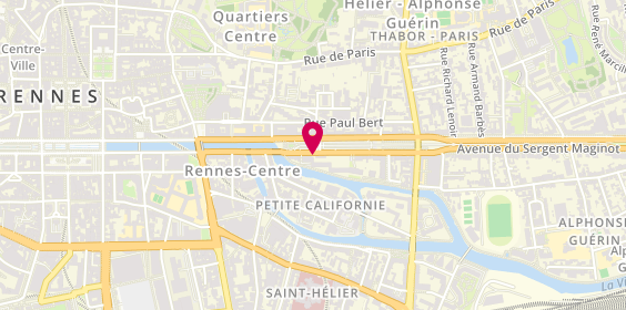 Plan de La Centrale de Financement Rennes - Courtier en prêt immobilier 35000, 12 avenue Sergent Maginot, 35000 Rennes