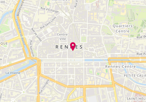Plan de Rennes Mairie Bnpp Bdb, 7 Rue d'Orléans, 35000 Rennes