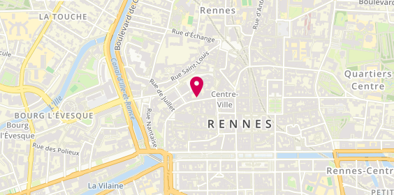 Plan de Interfimo, 6 Rue de la Monnaie, 35000 Rennes