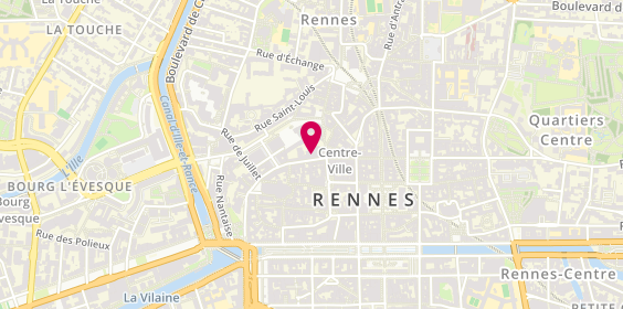 Plan de LCL Banque et assurance, 4 Rue de la Monnaie, 35000 Rennes