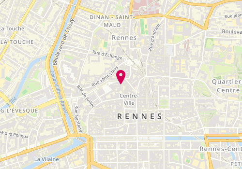 Plan de Rennes St-Michel Bnpp Bdb, 13 Rue Rallier du Baty, 35000 Rennes