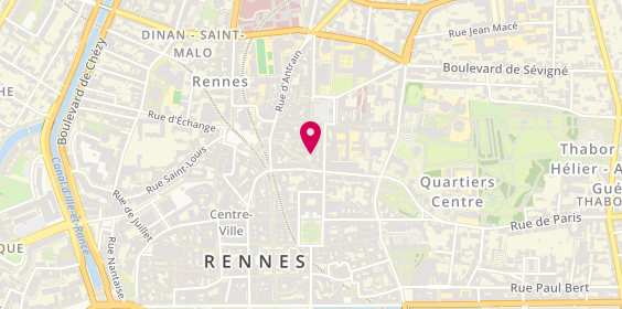 Plan de Banque de France, 25 Rue de la Visitation, 35064 Rennes
