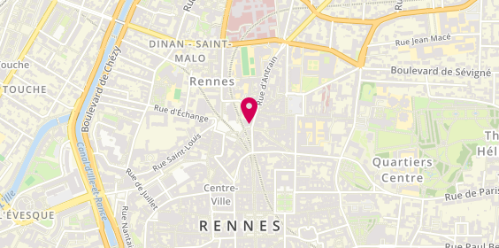 Plan de Crédit Mutuel de Bretagne RENNES SAINTE ANNE-SAINT MARTIN, 1 Rue d'Antrain, 35700 Rennes