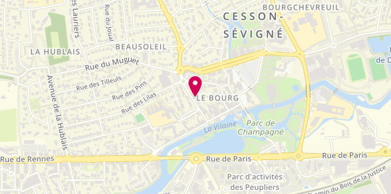 Plan de LCL Banque et assurance, 16 Rue de la Croix Connue, 35510 Cesson-Sévigné