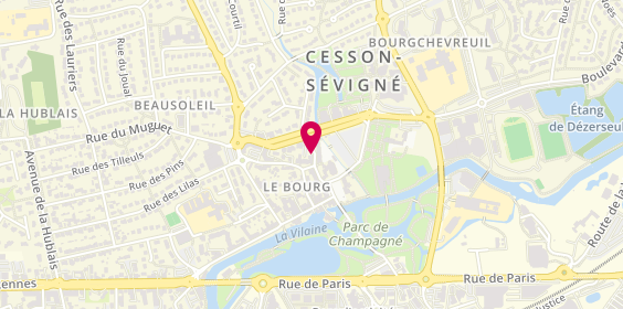 Plan de Cio Cesson Sevigne, 1 Rue Saint-Martin, 35510 Cesson-Sévigné