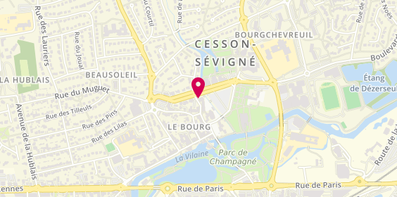 Plan de Agence de Cesson Sevigne, 2 Rue Saint-Martin, 35510 Cesson-Sévigné