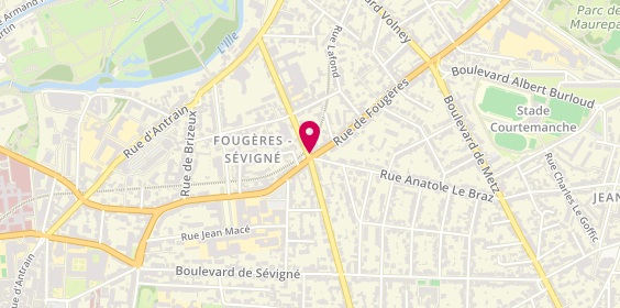 Plan de Caisse d'Epargne Bpl, 109 Rue de Fougères 107, 35700 Rennes