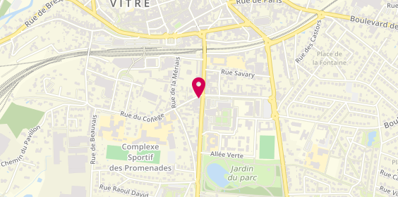 Plan de Crédit Mutuel de Bretagne VITRE-CHATILLON, 2 Boulevard de Châteaubriant, 35500 Vitré