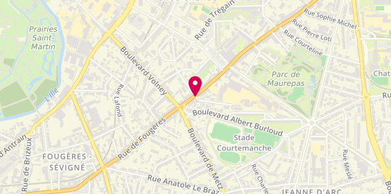 Plan de Ca Rennes Maurepas, 134 Rue de Fougères, 35700 Rennes