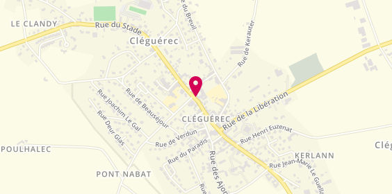 Plan de Crédit Agricole du Morbihan Cleguerec, 9 Rue du Stade, 56480 Cléguérec