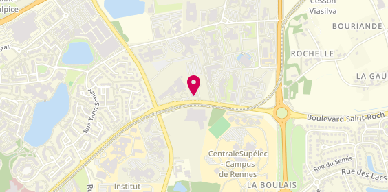 Plan de Crédit Mutuel de Bretagne RENNES ATALANTE-VIASILVA, 1 avenue de Belle Fontaine, 35510 Cesson-Sévigné
