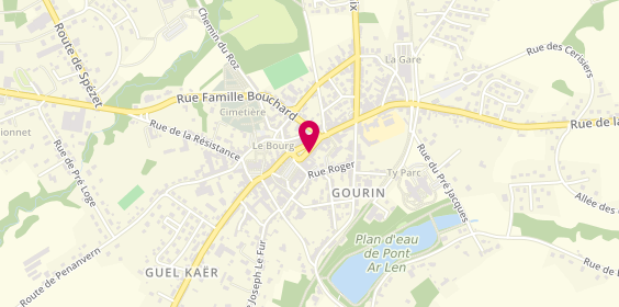 Plan de Caisse de Credit Mutuel de Gourin-Guiscriff, 11 Place de la Victoire, 56110 Gourin