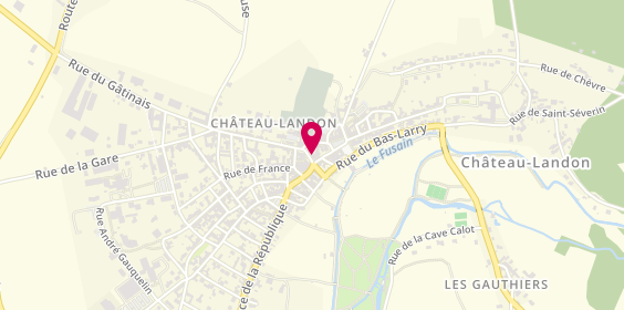 Plan de Credit Agricole, 4 place du Général Leclerc, 77570 Château-Landon