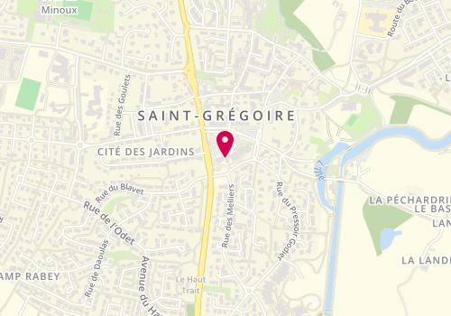 Plan de Crédit Mutuel, Centre Commercial
La Forge, 35760 Saint-Grégoire