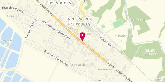 Plan de Saint Parres Les Vaudes, 12 Bis Rue François Mothre, 10260 Saint-Parres-lès-Vaudes