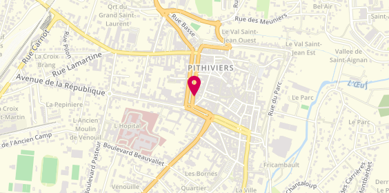 Plan de Clca Pithiviers, 35 Mail Ouest, 45300 Pithiviers