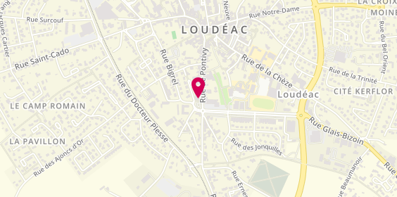 Plan de Agence de Loudeac, 38 Rue de Pontivy, 22600 Loudéac