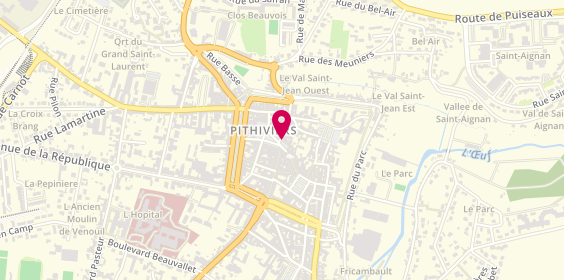 Plan de CIC, 12 place du Martroi, 45300 Pithiviers