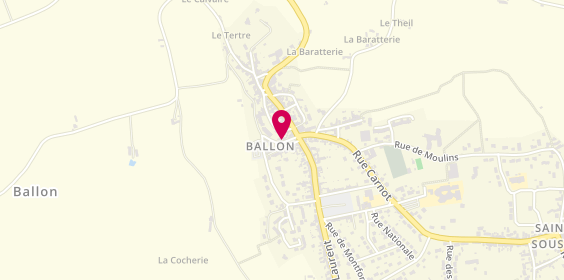 Plan de Ccm de Ballon, 7 Bis place de la République, 72290 Ballon-Saint-Mars