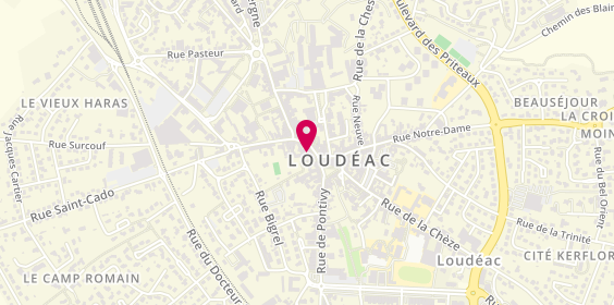 Plan de Crédit Mutuel de Bretagne LOUDEAC-PLOUGUENAST, 7 Rue de Cadélac, 22600 Loudéac